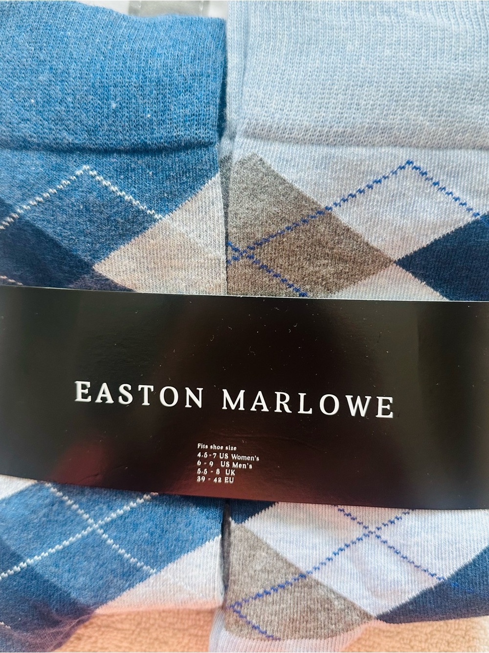 Easton Marlowe Argyle Socks - 6 pairs